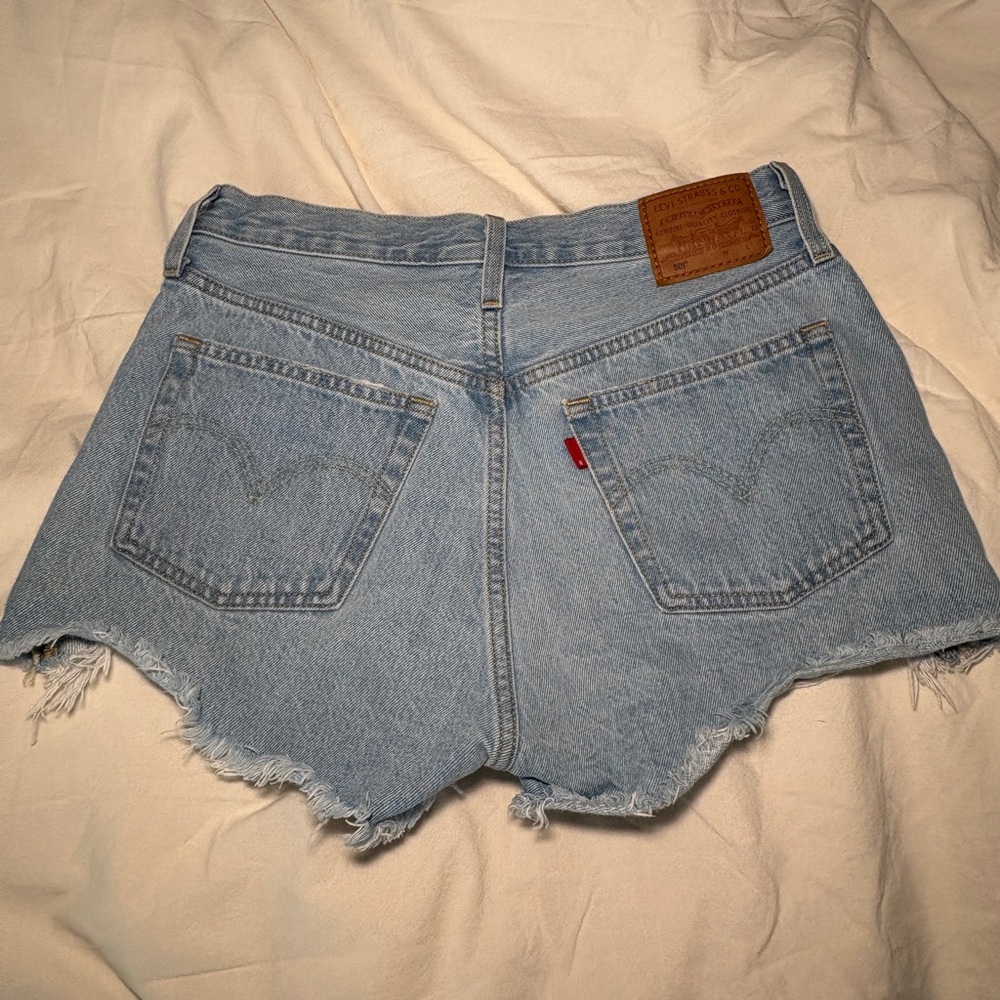 Levi's Light Blue Jean Shorts 90s